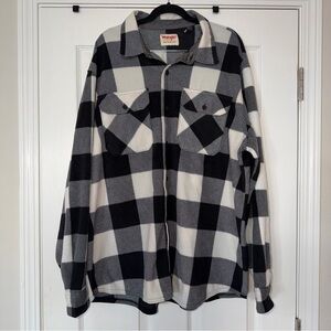 Wrangler Fleece Plaid Button Down
